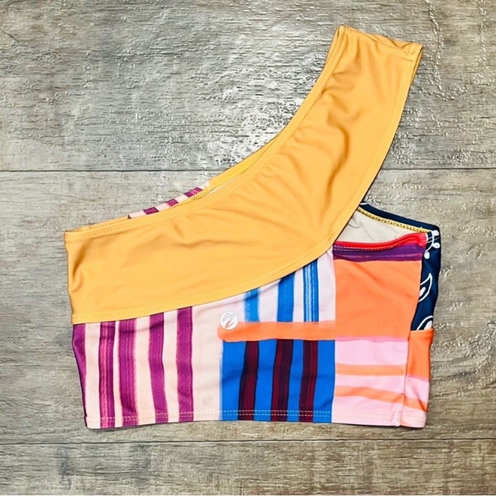 Colorful Patchwork Bikini Top - Picture 4 of 6